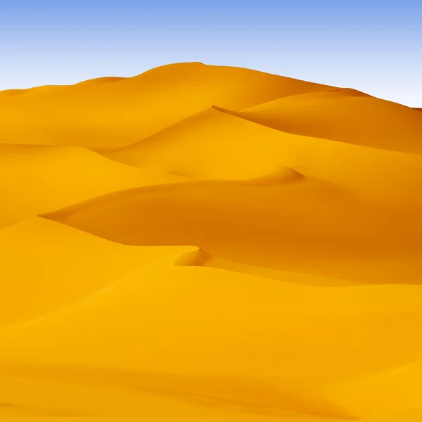Sandy Αμμόλοφους Στην Καυτή Έρημο Παγκόσμιες Κλιματικές Μεταβολές Στον Πλανήτη — Φωτογραφία Αρχείου