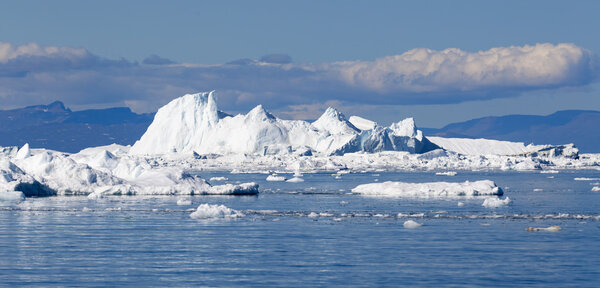 Nature and landscapes of Greenland.