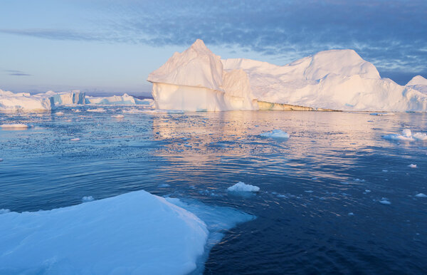 Glaciers and icebergs of Greenland