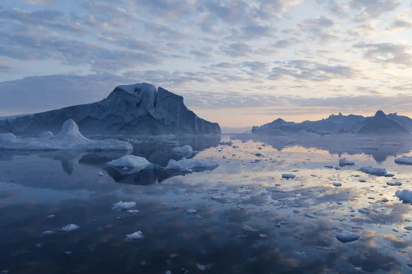 Isbreer og isfjell i Antarktis – stockfoto