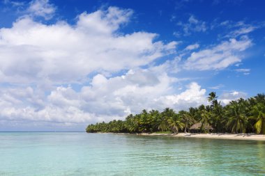 Açık mavi su ve plaj