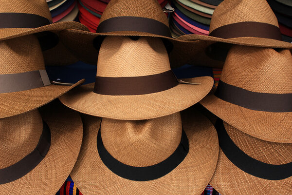 Panama Hats at the Market
