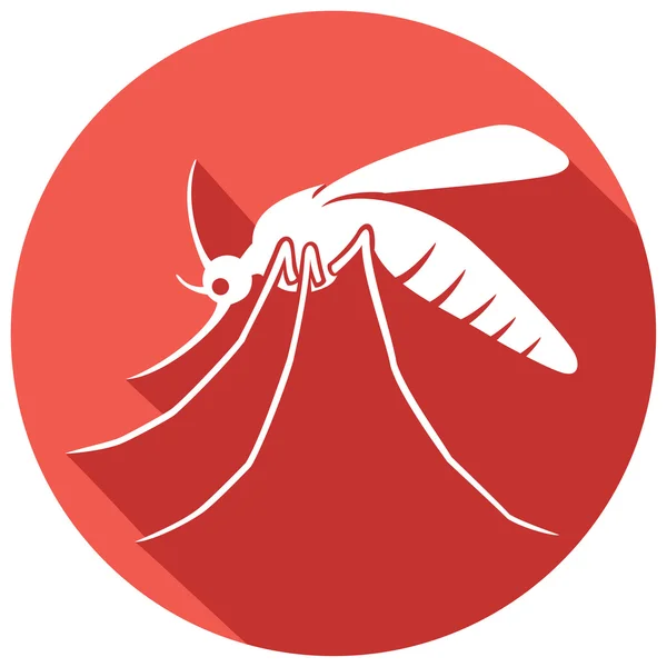 Mosquito icono plano — Archivo Imágenes Vectoriales