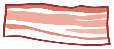 dilim pastırma beyaz zemin üzerine