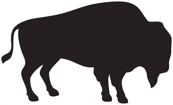 Amerikansk Bisonoxe Buffel Vektorikon — Stock vektor