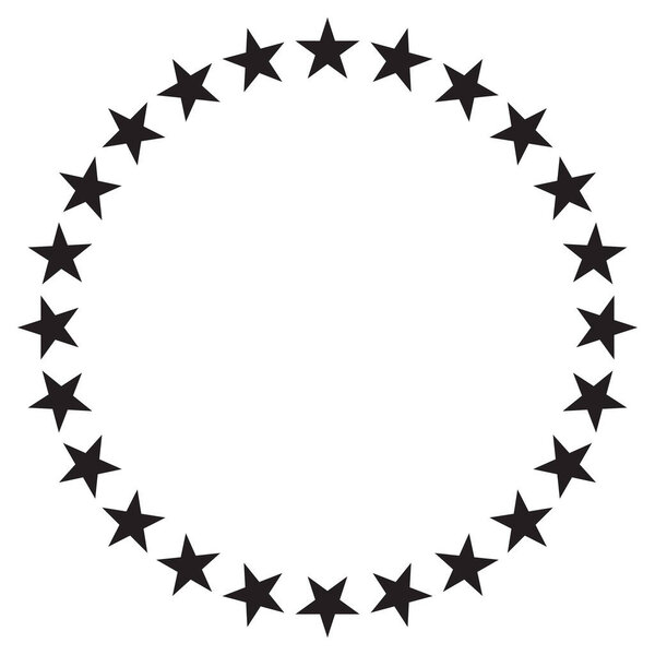 Stars in circle vector icon design