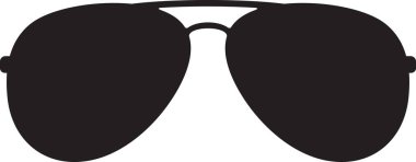 Pilot güneş gözlüğü renk vektörü çizimi