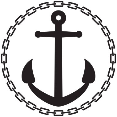 Zincir vektör illüstrasyonlu dayanak noktası