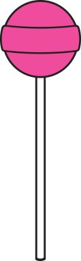 Renkli lolipop vektör simgesi