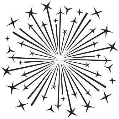 Sparkler vektör simgesi (parti tasarımı) 