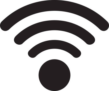 Wi fi işaret vektör illüstrasyonu