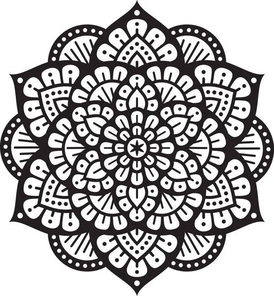 Mandala Layered Vector Boho Style — Stock Vector