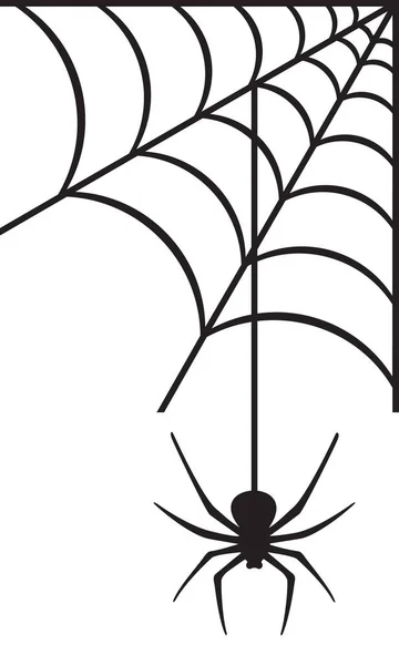 거미와 거미줄 — 스톡 벡터