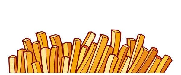 Patatas fritas — Vector de stock