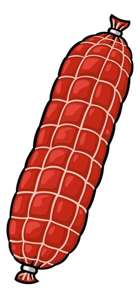 Sausage in net — Stock Vector