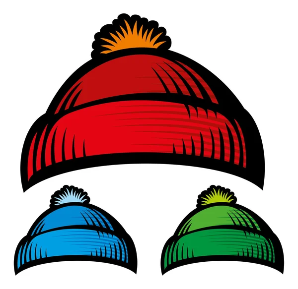 Gorra de punto de invierno — Archivo Imágenes Vectoriales