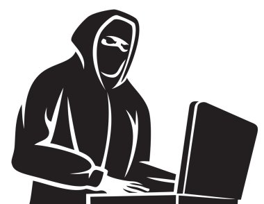 bilgisayar hacker kutsal kişilerin resmi