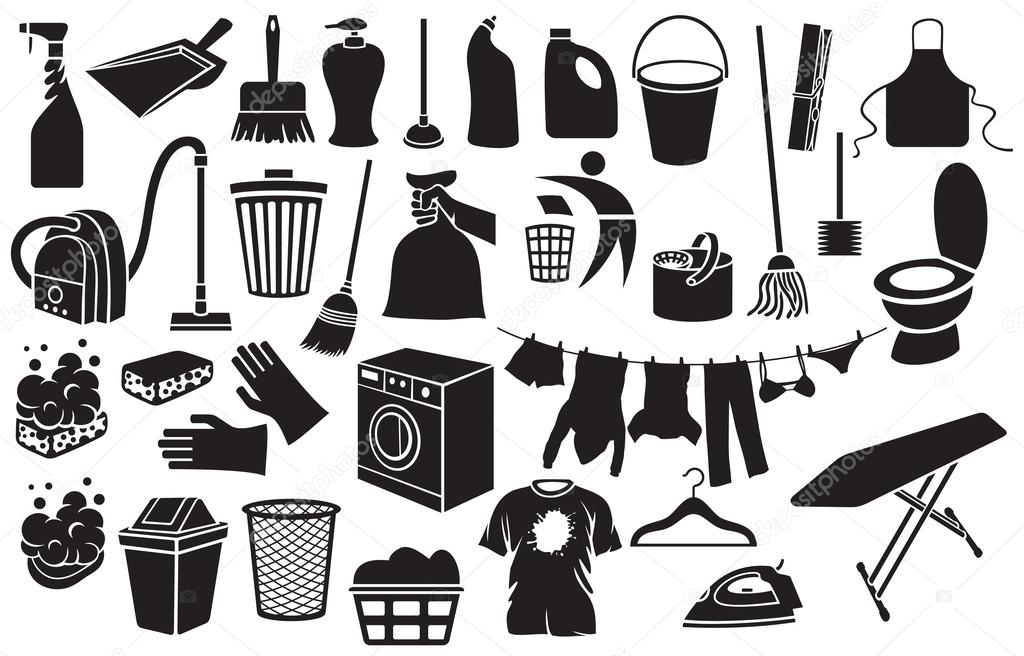 cleaning icons collection