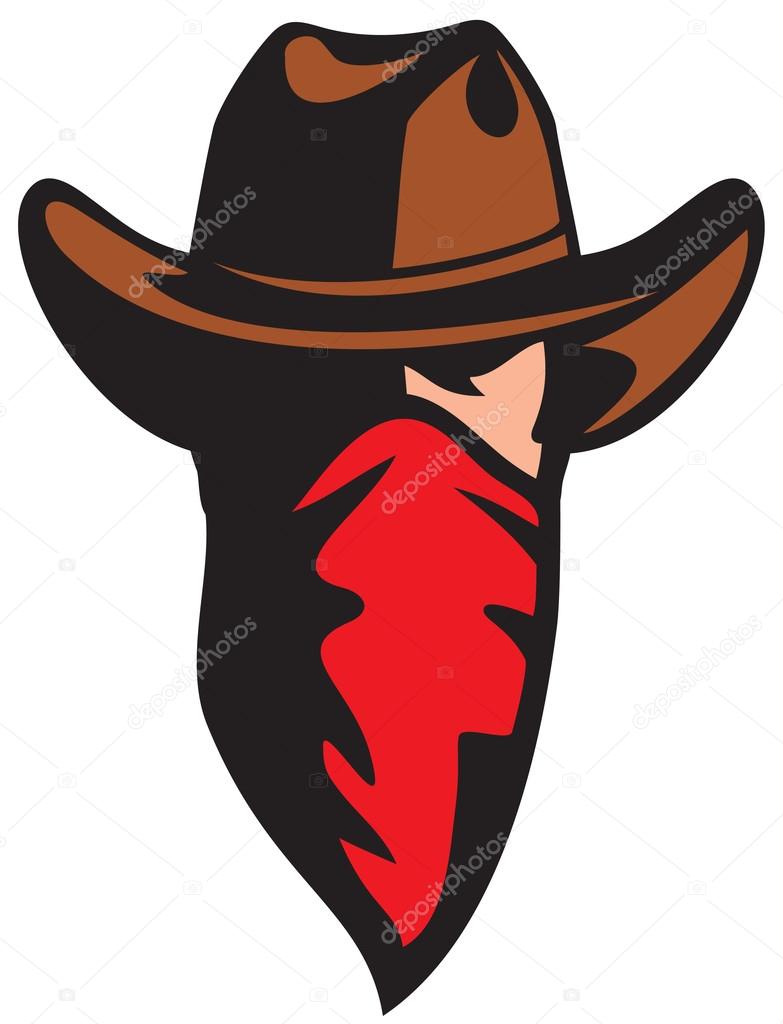 american cowboy with bandana