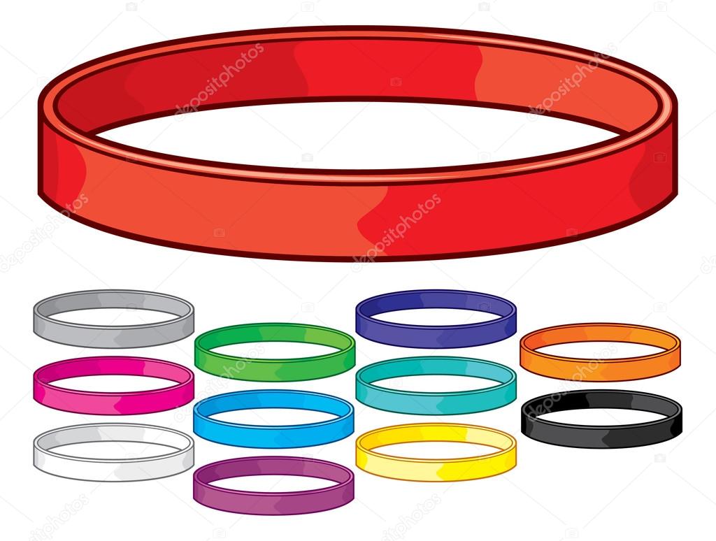 colorful rubber bracelets