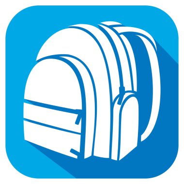 çanta paketi düz simgesi