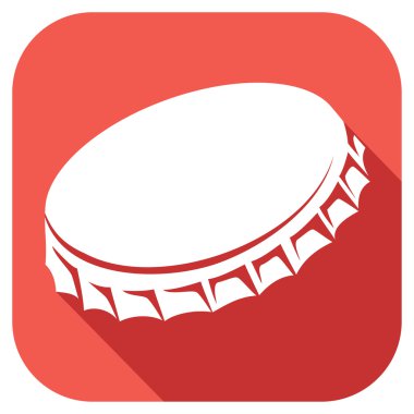 şişe kapağı düz simgesi