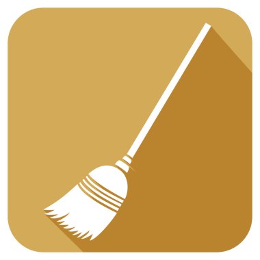 broom flat icon clipart