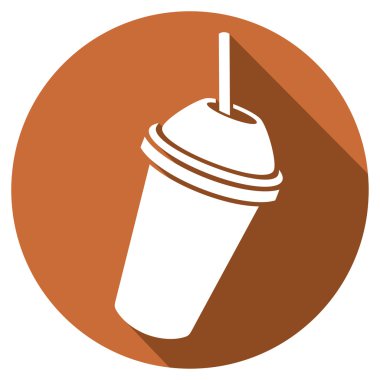 milk shake flat icon clipart
