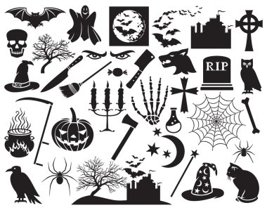 Cadılar Bayramı Icons set