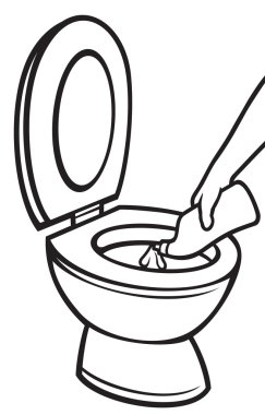 kişi temizlik tuvalet kase