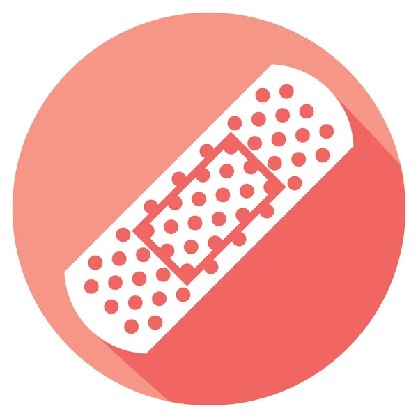 Självhäftande bandage flat ikonen — Stock vektor