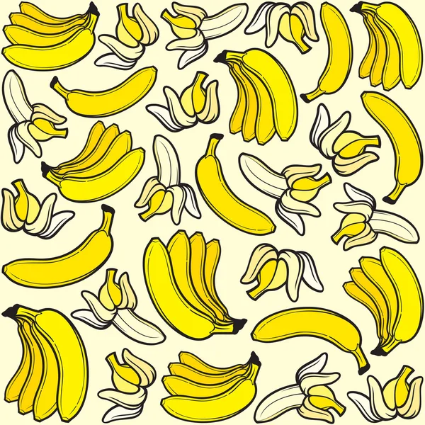 Χωρίς ραφή πρότυπο μπανάνα — Διανυσματικό Αρχείο