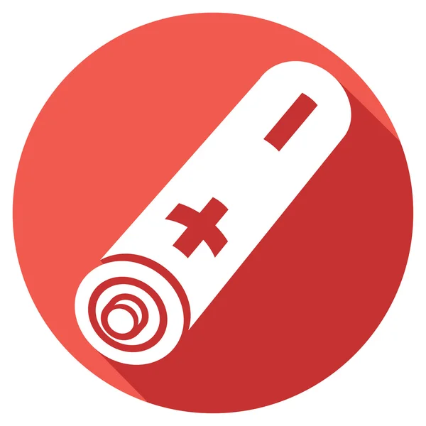 AA batterijen platte pictogram — Stockvector