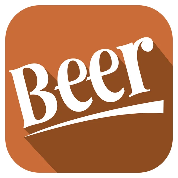 啤酒设计平面图标 — 图库矢量图片