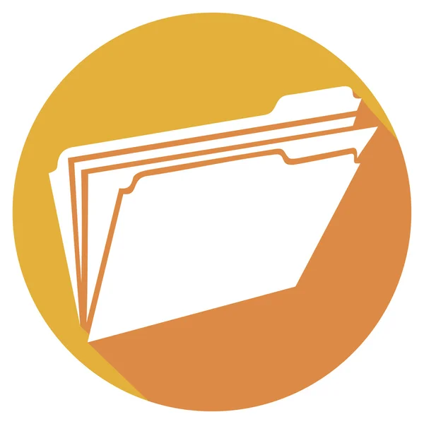 Open folder flat icon — Stock Vector