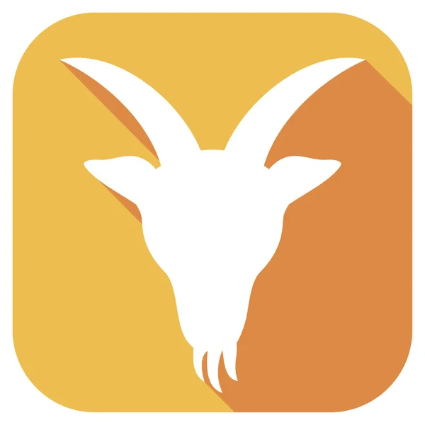 Goat head flat icon — Stock Vector