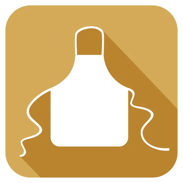 Delantal de cocina icono plano — Vector de stock