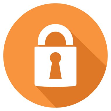 düz asma kilit simgesi