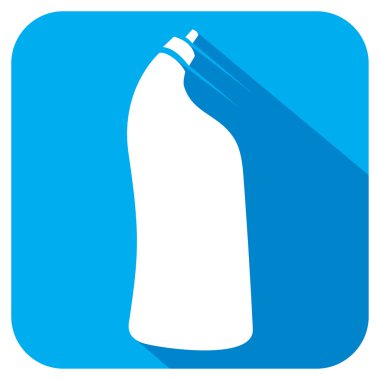 deterjan düz simgesi olan plastik şişe