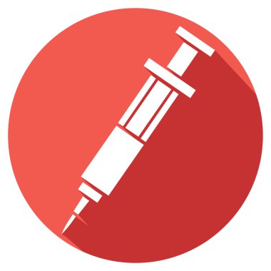 aşı düz simgesiyle şırınga