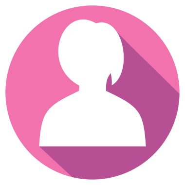 vektör kadın avatar düz simgesi