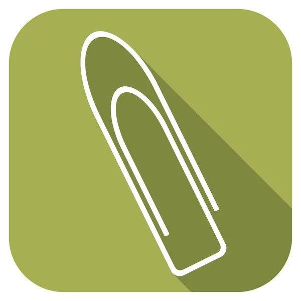 Paper clip flat icon — Stock Vector