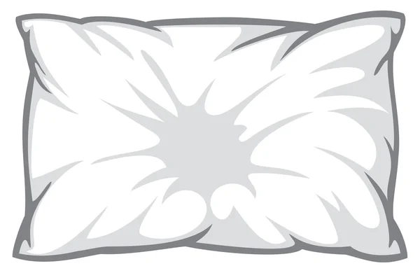 Icono de almohada blanca — Archivo Imágenes Vectoriales