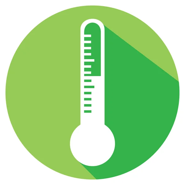 Thermomètre icône plate — Image vectorielle