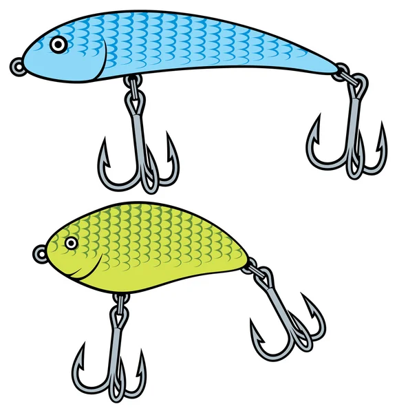 Fishing bait wobbler collection — Stock Illustration Fishing bait wobbler collection Royalty Free Stock Illustrations