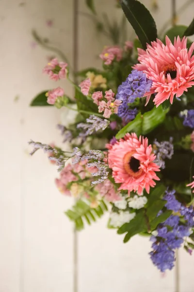 Laboratorio Fiori Composizioni Floreali Fresche — Foto Stock