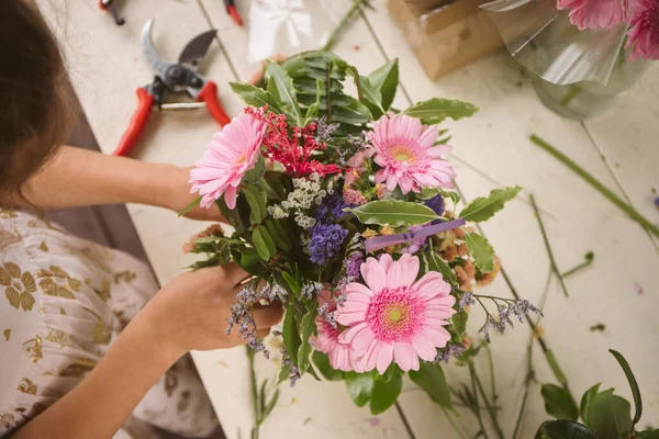 Oficina Flores Arranjos Flores Frescas — Fotografia de Stock