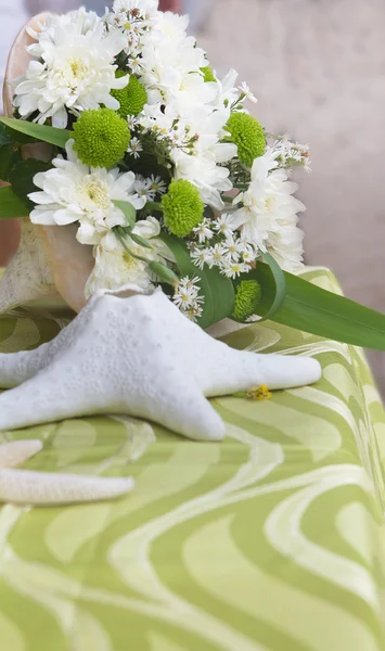 Pièce centrale fragmentable. décoration de table de mariage — Photo