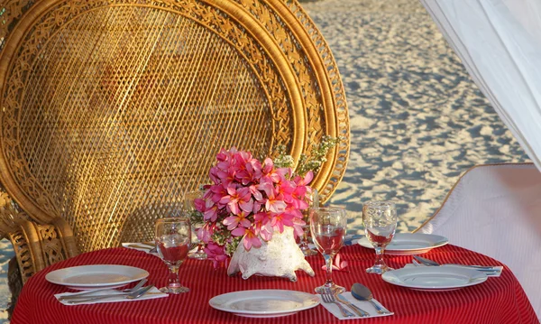 Peça central da mesa. decoração de mesa de casamento — Fotografia de Stock