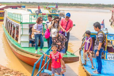 Kampong, Siem Reap, Kamboçya Şubat, 27 2015: Tanımsız bilgisiyle